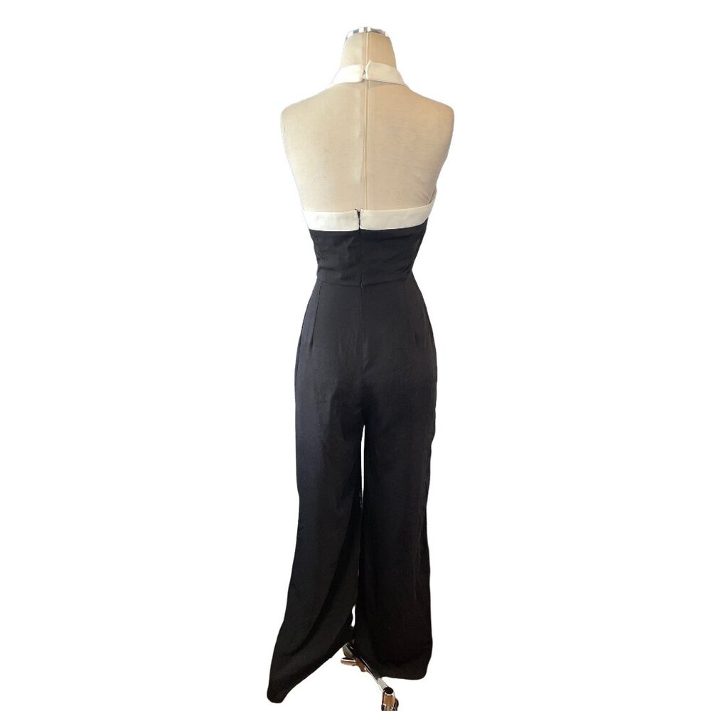 superdown Laurien Cross Front Jumpsuit in Black New Nwt Women's - Picture 6 of 9
